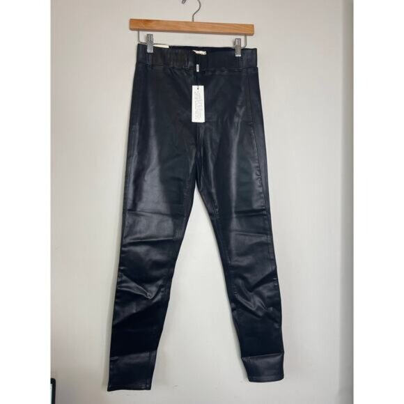 NWT L'agence Rochelle High Rise Pull On Elastic Lightweight Pant Black Size: M - Picture 3 of 10